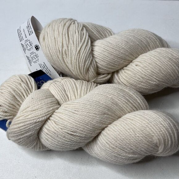 2 Berroco Ultra Alpaca Yarn Hank Color 6201 Winter White Alpaca/Peruvian Wool - Picture 4 of 8